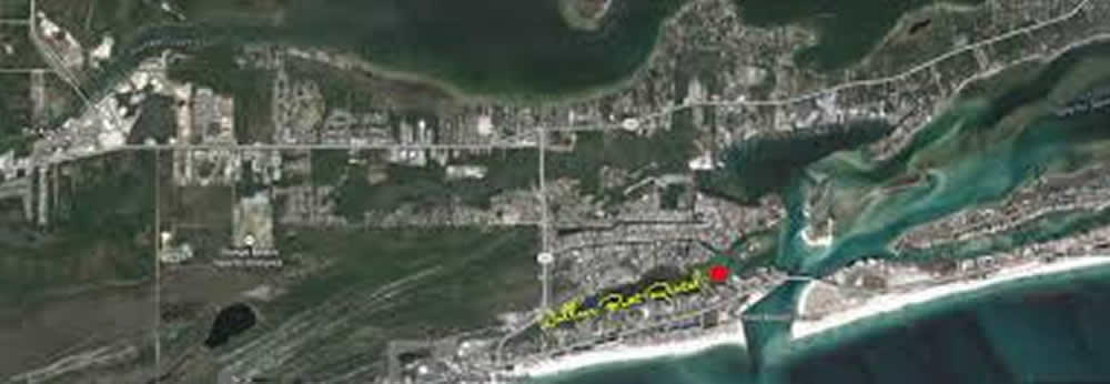 MAP OF AREA - WALLACE BOAT RENTALS